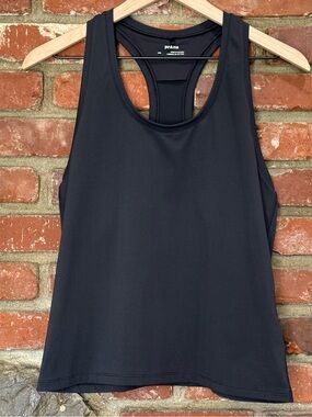 prAna Tank Top Womens Black Racerback Athletic Yoga Workout Gym large